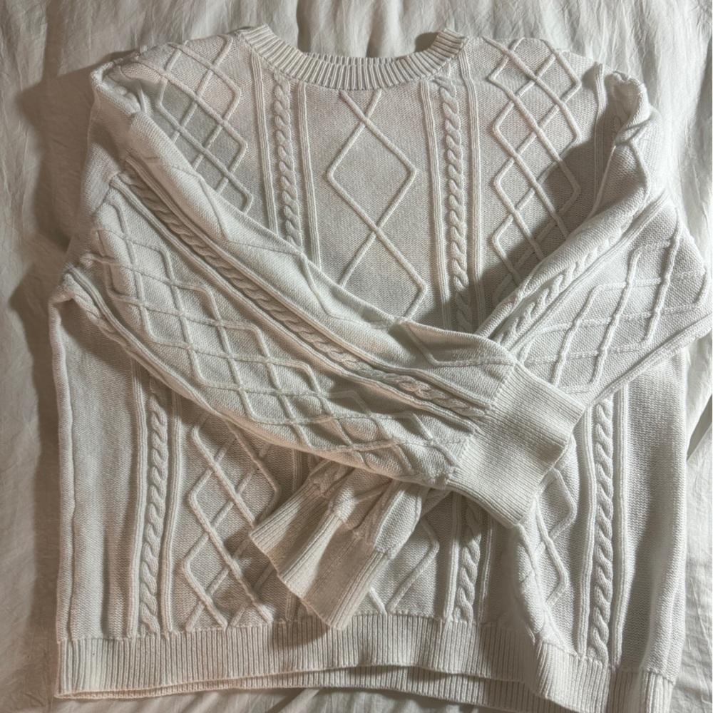 Edikted Jessy Cable Knit Oversized Sweater